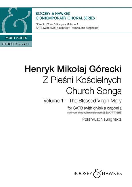 Church Songs vol.1 - The blessed Virgin Mary  for mixed chorus a cappella  score (pol/la)
