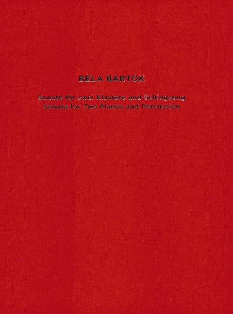 Sonata&nbsp;&nbsp;for two pianos and percussion&nbsp;&nbsp;facsimile