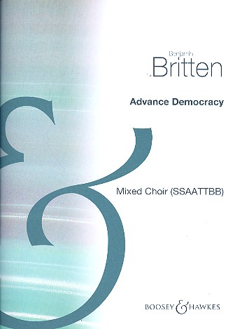 Advance Democracy&nbsp;&nbsp;für gemischter Chor (SSAATTBB) a cappella&nbsp;&nbsp;Chorpartitur