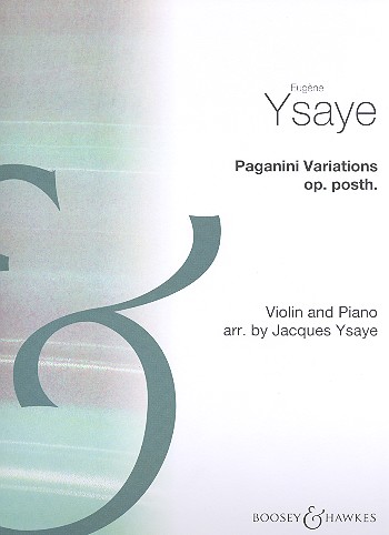 Paganini Variations op. posth.  for violin and piano  