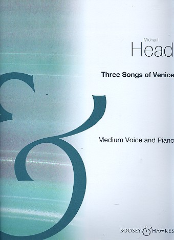 3 Songs of Venice  for medium voice and piano  score