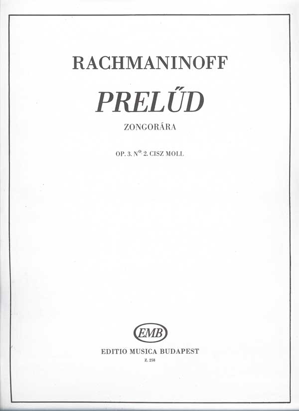 Prelude cis-Moll op.3,2 für  Klavier  