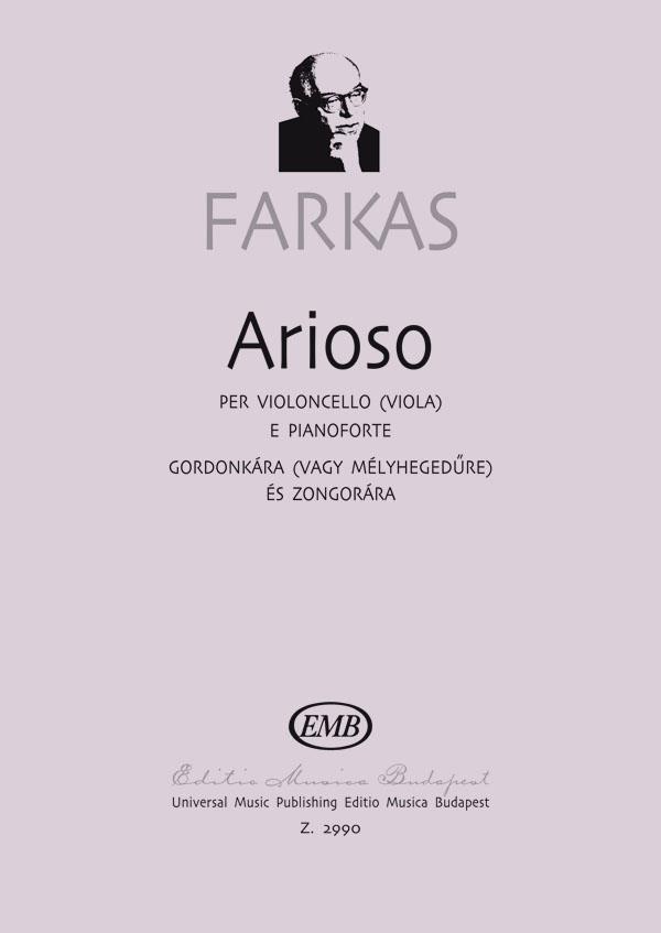 Arioso für Violoncello (Viola) und klavier    