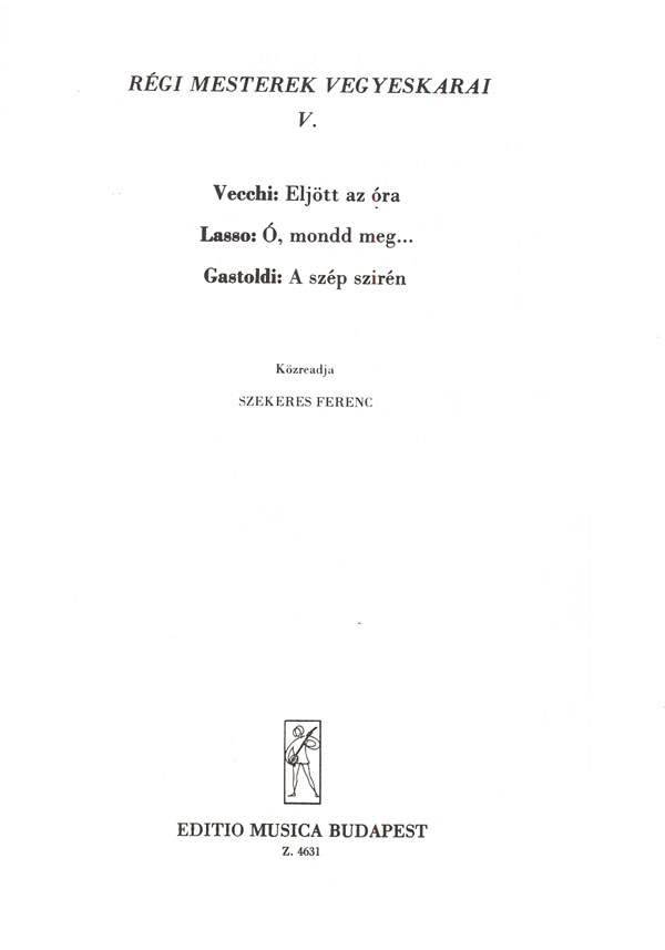 : Old Masters' Mixed Chorals&nbsp;&nbsp;&nbsp;&nbsp;Mixed Voices