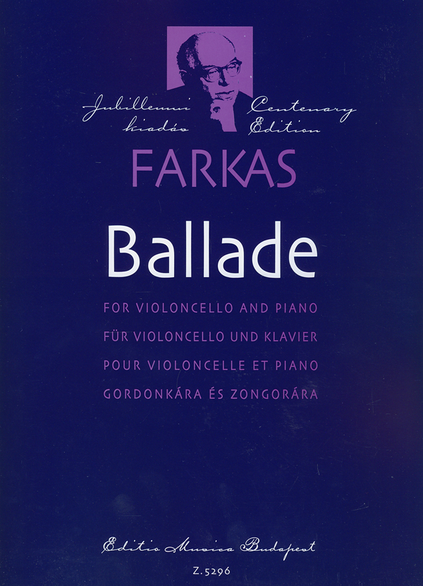 Farkas Ferenc Ballade&nbsp;&nbsp;&nbsp;&nbsp;Violoncello and Piano