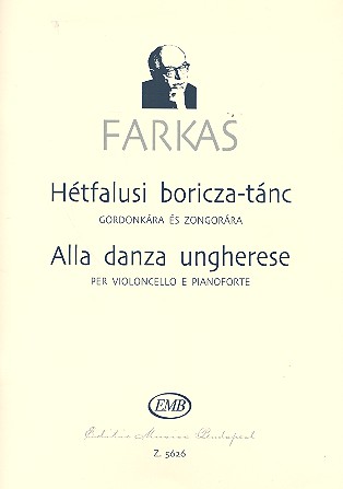 Alla danza ungherese for cello and piano    