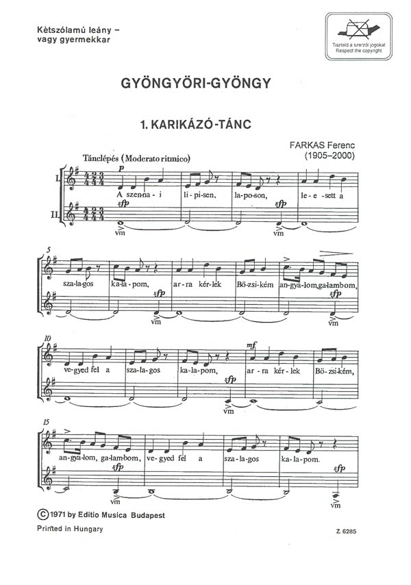 Farkas Ferenc Gyöngyöri-gyöngy&nbsp;&nbsp;&nbsp;&nbsp;Children's Choir