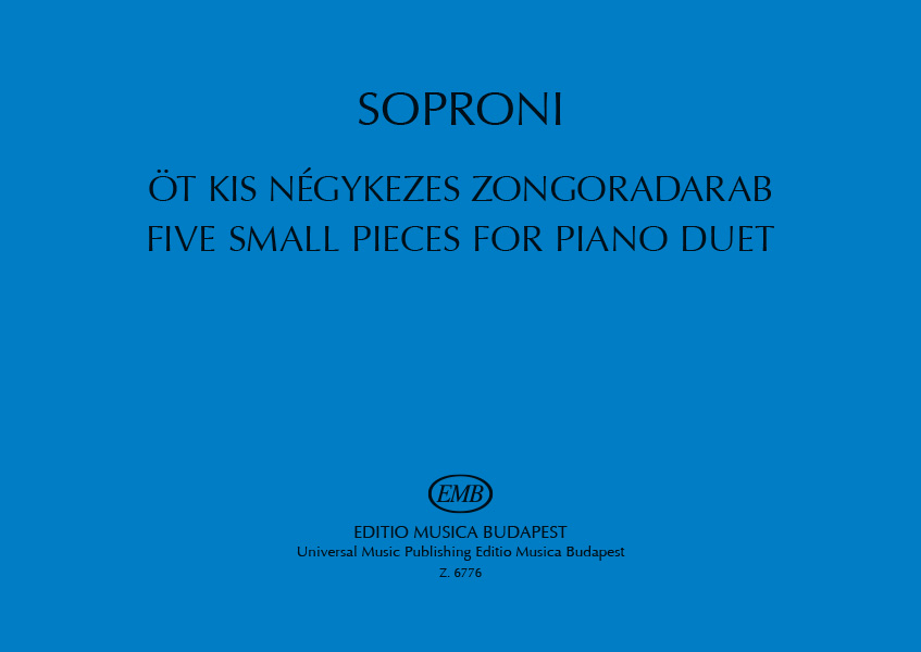 5 small  Pieces&nbsp;&nbsp;for piano duet&nbsp;&nbsp;score