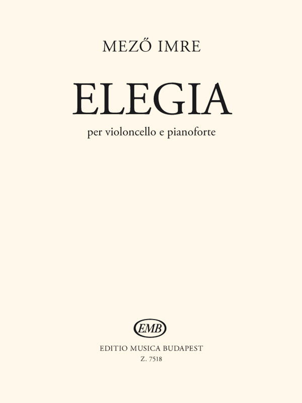Elegia  per violoncello e pianoforte  