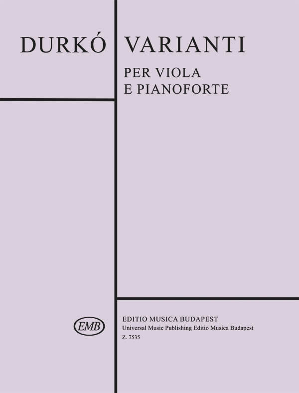 Durkó Zsolt Varianti&nbsp;&nbsp;&nbsp;&nbsp;Viola and piano