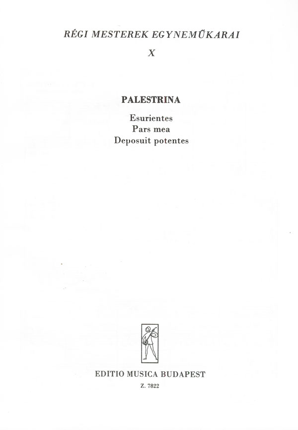 : Régi mesterek egynemökarai&nbsp;&nbsp;&nbsp;&nbsp;Upper Voices Collection