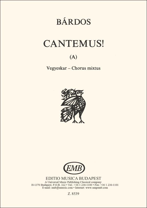 Cantemus!! (A)  for mixed voices a cappella  score (la)