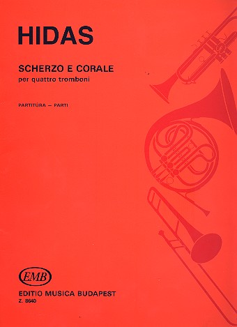 Scherzo e corale für 4 Posaunen  Partitur und Stimmen  