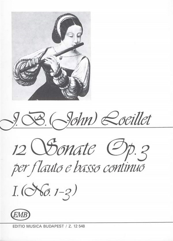 12 Sonaten op 3 Vol.1 (nos.1-3)  for flute and piano   