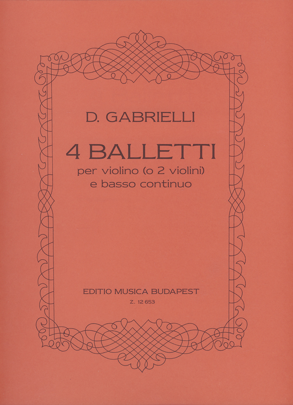 4 balletti  No. 3,4,5,8  Violin and Piano