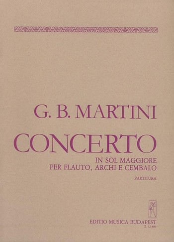 Concerto G-Gur  für Flöte, Streicher und Cembalo  Concertos