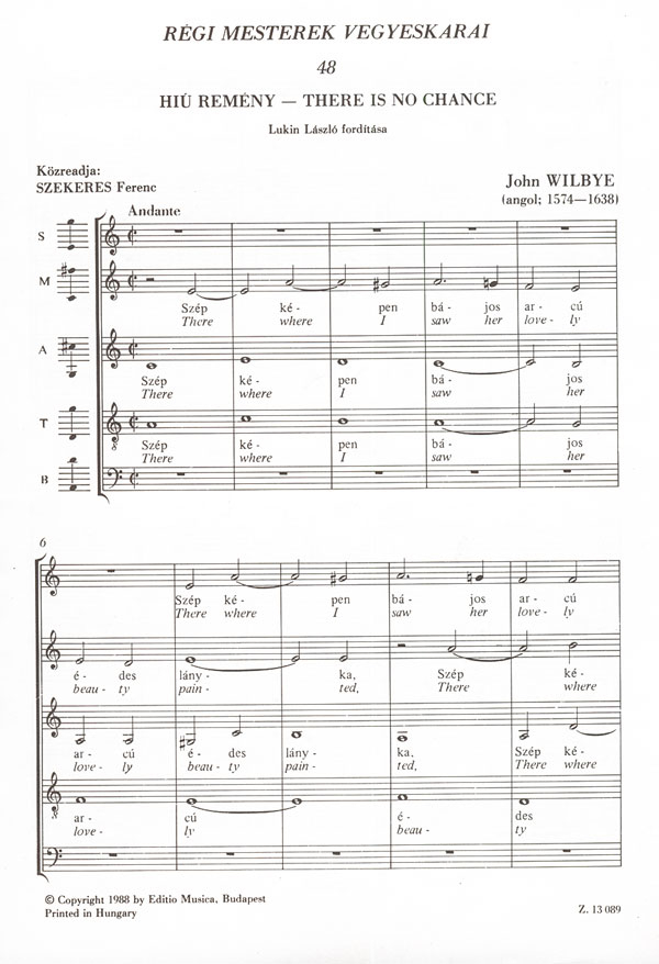 : Old Masters' Mixed Choruses&nbsp;&nbsp;&nbsp;&nbsp;Mixed Voices