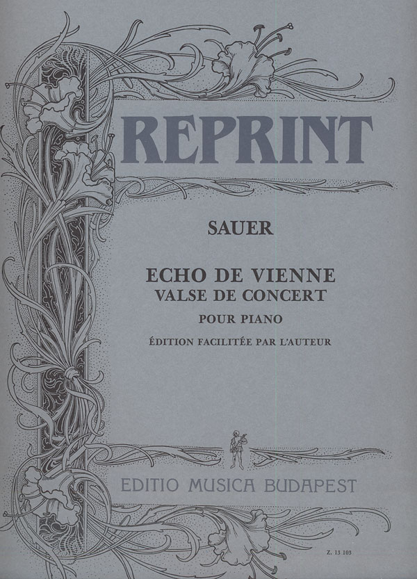 Sauer, Emil Echo de Vienne. Valse de concert&nbsp;&nbsp;(simplified edition)&nbsp;&nbsp;Piano