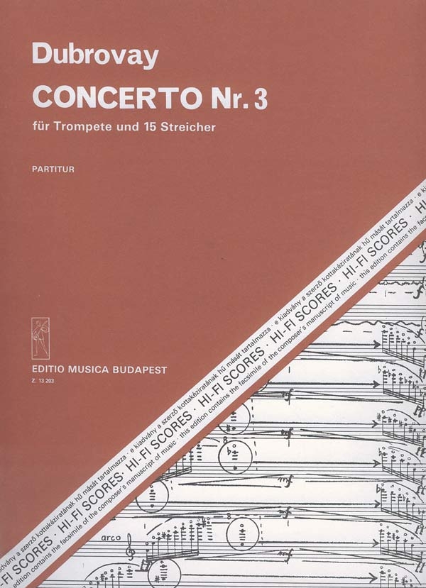 Concerto no.3  for trumpet and 15 strings  score