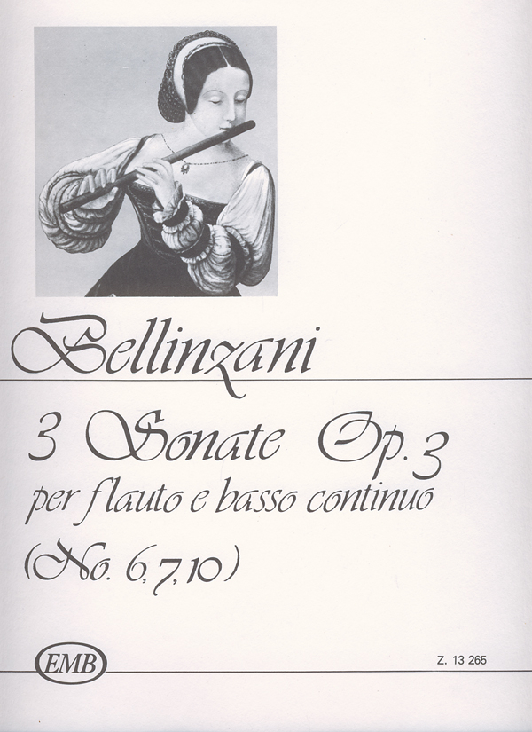 Paolo Benedetto Bellinzani&nbsp;&nbsp;3 Sonaten&nbsp;&nbsp;Flöte und Klavier