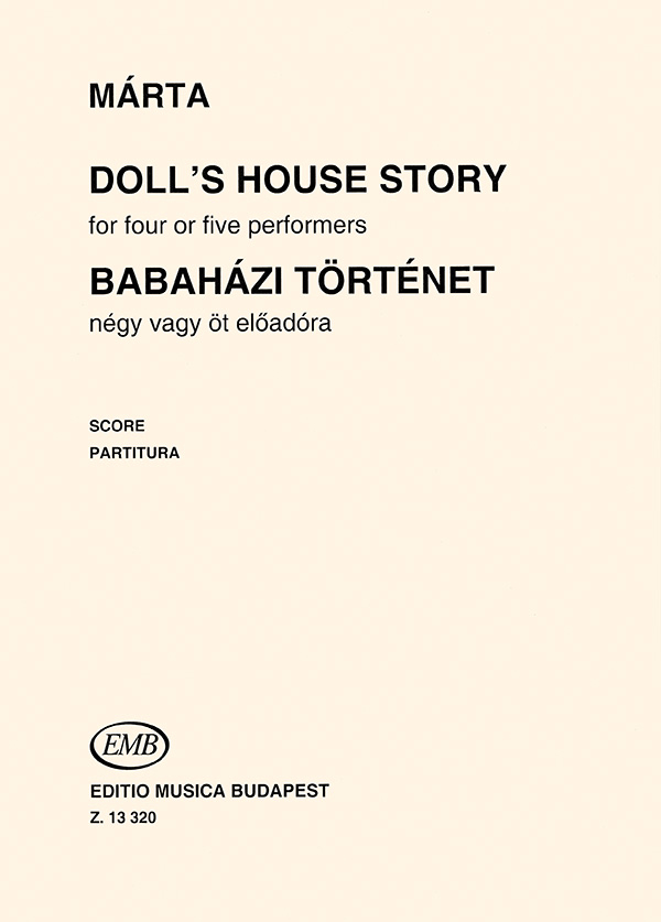 Doll's House Story for percussion ensemble&nbsp;&nbsp;(4-5 players)&nbsp;&nbsp;score