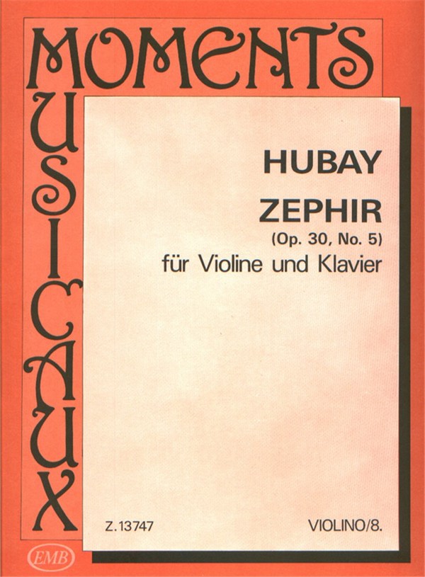 Zephir op.30,5  für Violine und Klavier  