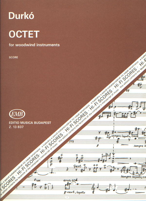 Durkó Zsolt Octet&nbsp;&nbsp;for woodwind instruments&nbsp;&nbsp;Chamber Music for Woodwind Ensemble
