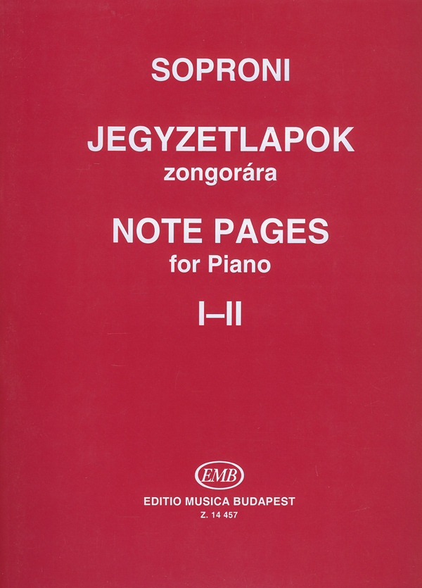 Note pages Vol.1-2&nbsp;&nbsp;for piano&nbsp;&nbsp;