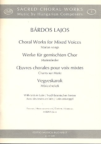 Marienlieder für gem Chor a cappella  Partitur  