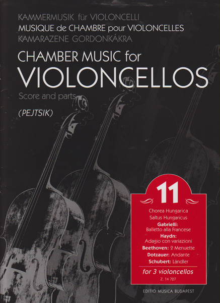 Chamber Music for Violoncellos for&nbsp;&nbsp;3 Violoncellos&nbsp;&nbsp;Schore and parts