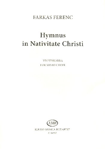 Hymnus in nativitate Christi  for mixed chorus a cappella  score