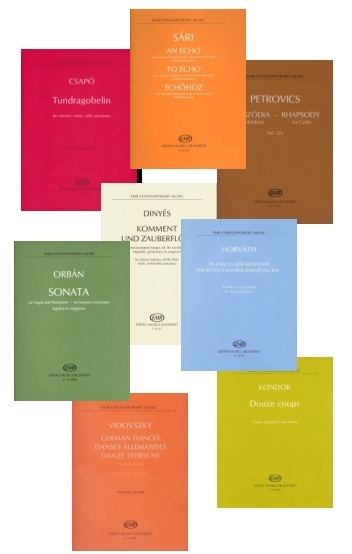 : EMB Contemporary Music Series. 36 volumes in package&nbsp;&nbsp;Works by Hungarian composers&nbsp;&nbsp;Collection
