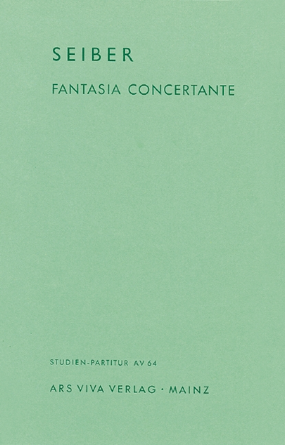 Fantasia concertante  für Violine und Streichorchester  Studienpartitur