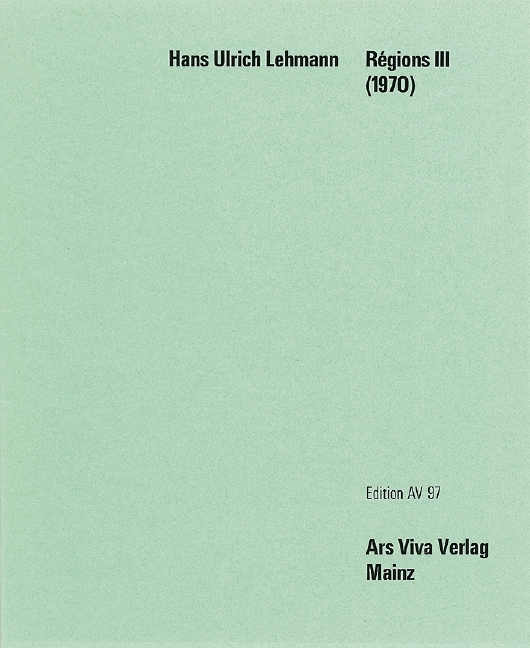 Regions III  für Klarinette, Posaune und Violoncello  Spielpartitur