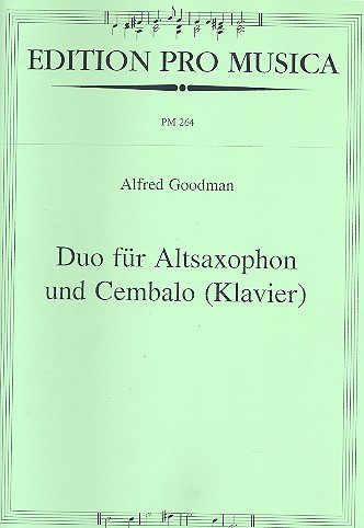 Duo für Altsaxophon und  Cembalo (Klavier)  