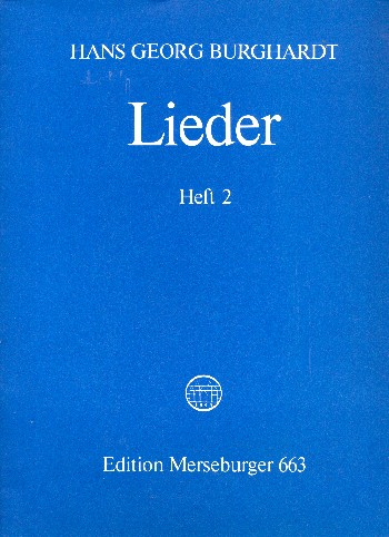 Lieder Band 2  für Gesang und Klavier  Partitur