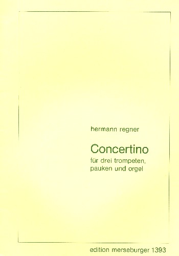 Concertino  für 3 Trompeten, Pauken und Orgel  Stimmen