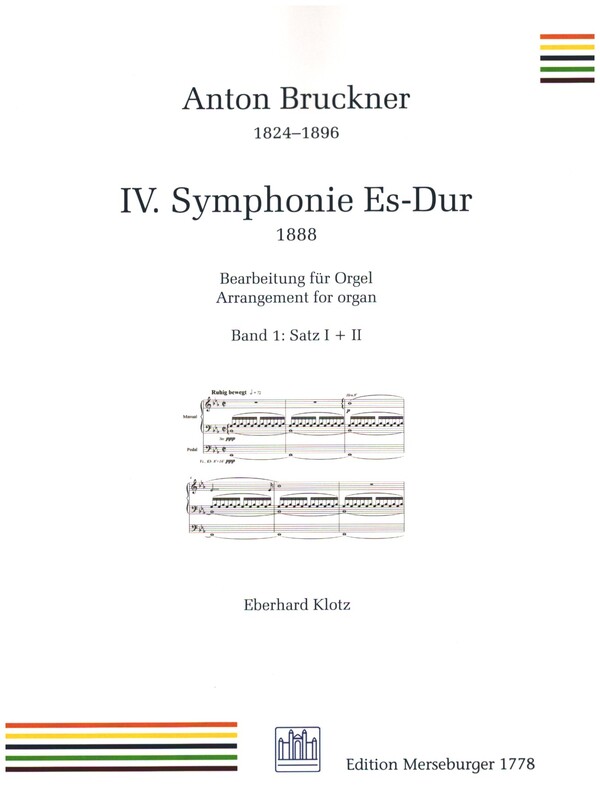 IV. Symphonie Es-Dur Band 1: Satz I + II&nbsp;&nbsp;für Orgel&nbsp;&nbsp;