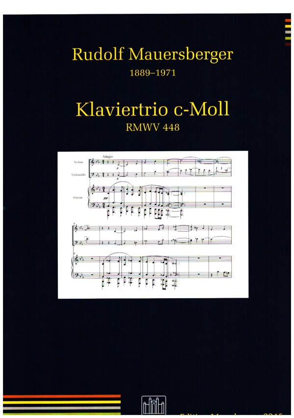 Klaviertrio c-Moll RMWV448&nbsp;&nbsp;für Violine, Violoncello und Klavier&nbsp;&nbsp;Stimmen