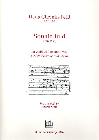 Sonata in d für Altblockflöte und Orgel    