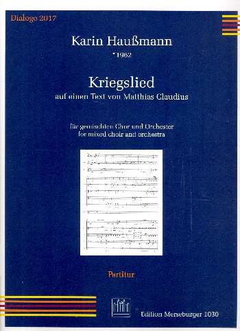 Kriegslied&nbsp;&nbsp;für gem Chor und Orchester&nbsp;&nbsp;Partitur