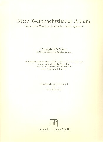 Mein Weihnachtslieder Album&nbsp;&nbsp;für Klavier (mit Text) (Melodie-/Begleitinstrument ad lib)&nbsp;&nbsp;Viola