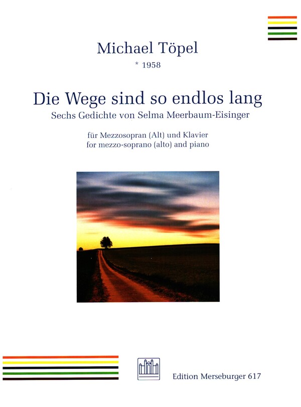 Die Wege sind so endlos lang  für Mezzosopran (Alt) und Klavier  