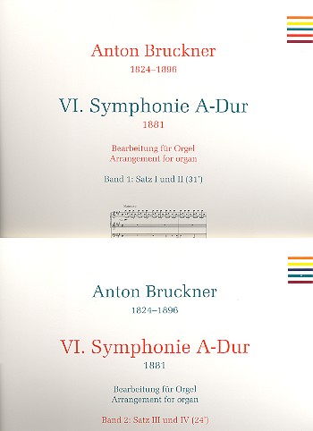 Sinfonie A-Dur Nr.6&nbsp;&nbsp;für Orgel&nbsp;&nbsp;2 Bände