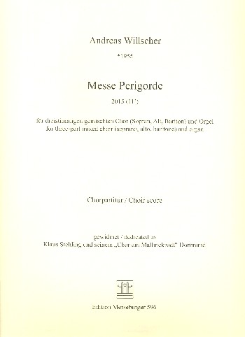 Messe Perigorde  für gem Chor (SAM) und Orgel  Chorpartitur