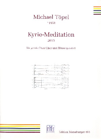 Kyrie-Meditation  für gem Chor und 5 Bläser  Partitur und Instrumentalstimmen