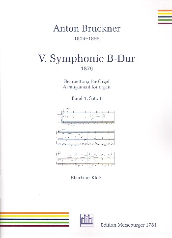 Sinfonie B-Dur Nr.5 - Satz 1&nbsp;&nbsp;für Orgel&nbsp;&nbsp;
