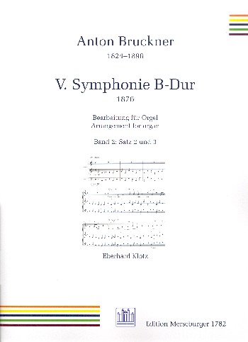 Sinfonie B-Dur Nr.5 - Satz 2 und 3&nbsp;&nbsp;für Orgel&nbsp;&nbsp;