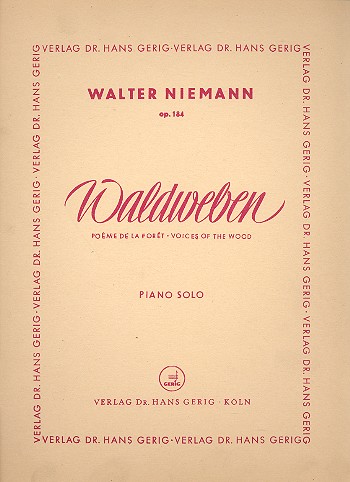 Waldweben op.184  für Klavier  