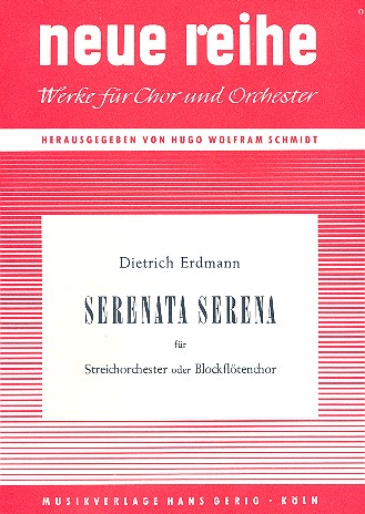Serenata serena für Streichorchester  (Blockflöten-Ensemble)  Partitur